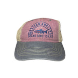 Western Anglers - Navy / Khaki - Legend Vintage Wash Trucker Cap
