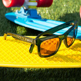 Bajio - Cometa - Sunglasses - Brown Green/Green Mirror/Glass