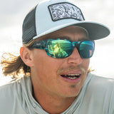 Bajio - Darien - Sunglasses - Black Matte /Green Mirror