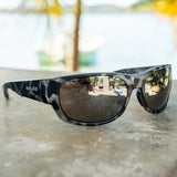 Bajio - Darien - Sunglasses - Black Matte /Green Mirror
