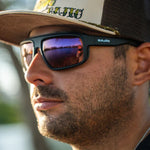 Bajio - Greenland - Sunglasses - Black Matte/Blue Mirror/Glass
