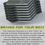 Outcast Boats - Tornado Anchor 30lb 3/8" Rope