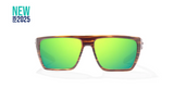 Bajio - Zapata - Sunglasses - Brown Grass Matte/Green Mirror/Glass