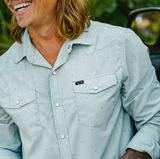 Howler Brothers - H Bar B Tech Longsleeve - Supernova Stripe : Ash Blue