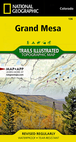 National Geographic - Grand Mesa Map #136