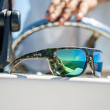 Bajio - Zapata - Sunglasses - Brown Grass Matte/Green Mirror/Glass