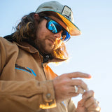 Bajio - Zapata - Sunglasses - Brown Grass Matte/Green Mirror/Glass