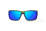 Bajio - Bales Beach - Sunglasses - Green Stripe/BlueMirror/Glass