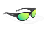 Bajio - Darien - Sunglasses - Black Matte /Green Mirror