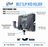 Outdoor Professional - Belt Clip Rod Holder with slide lock