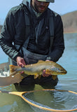 Wooden Fly Fishing Net - Western Anglers Logo