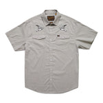 Howler Brothers - H BAR B SNAPSHIRT - SEAGULLS - Grey Oxford