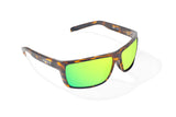 Bajio - Sigs - Sunglasses - Brown Tortoise Gloss - Green Mirror
