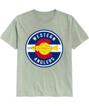 Western Anglers - Shop T Shirt - Colorful Colorado