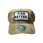 Fish Better - Western Anglers - Hat - Desert Field Camo