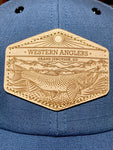 Western Anglers - Richardson Hat - Leather Patch - Blue