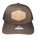 Western Anglers - Richardson Trucker Hat - Leather Patch - Brown