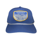 Western Anglers - Richardson Hat - Midnight Sippers Woven Patch - Blue w/ White Rope