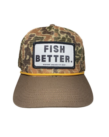 Fish Better - Western Anglers - Meshy Camo - Hat