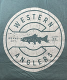 Western Anglers - Shop T Shirt - Vintage Fade Harbor (NEW)